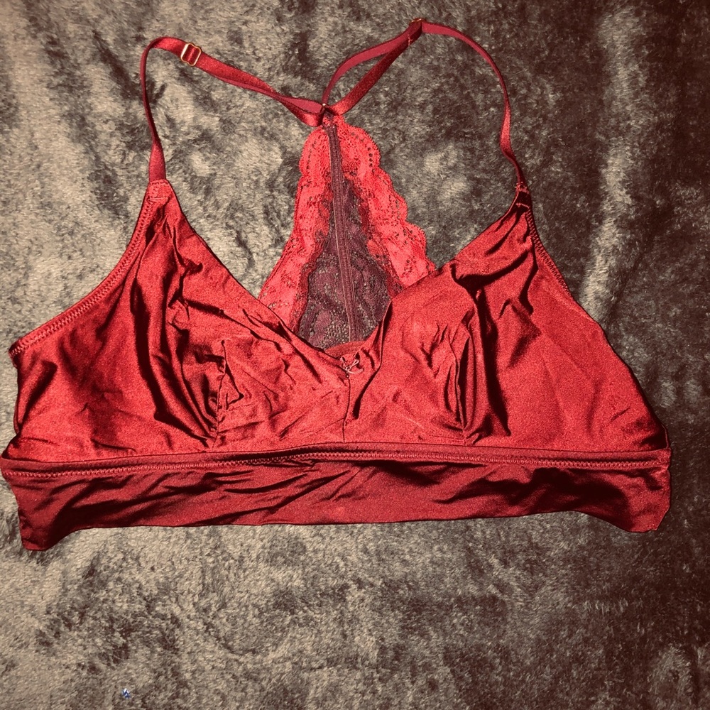 aerie maroon bralette